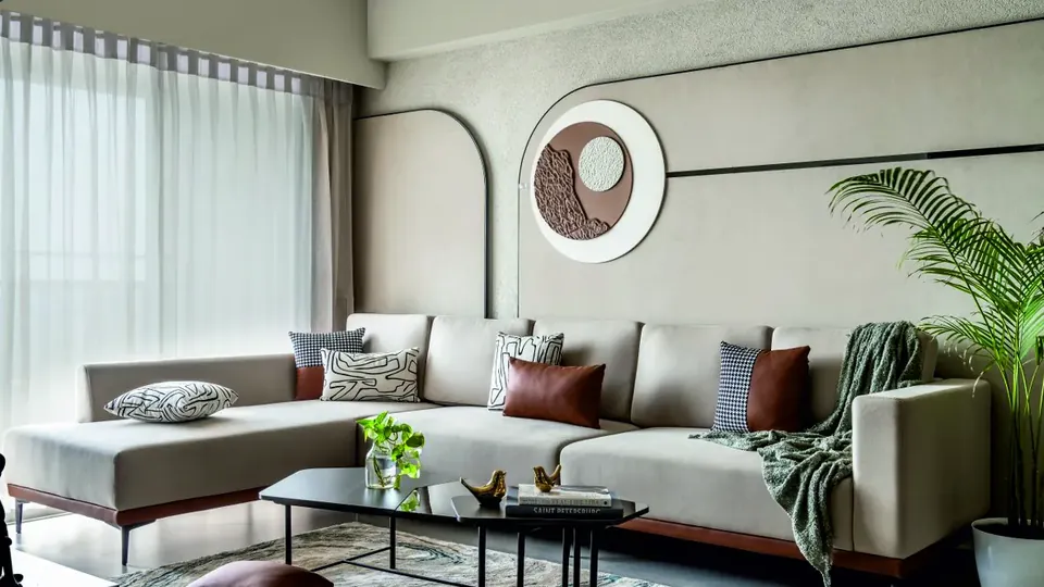 Living room at Aveda Arenium residences (artist's impression)