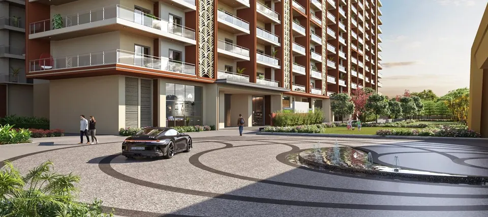 Gillco Meraqui tower front facade, Sector 126, Mohali