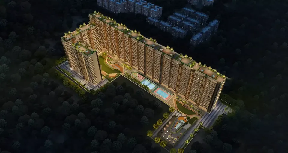 Aerial view of Vamana Arvindam, Patiala Road, Zirakpur (artist impression)
