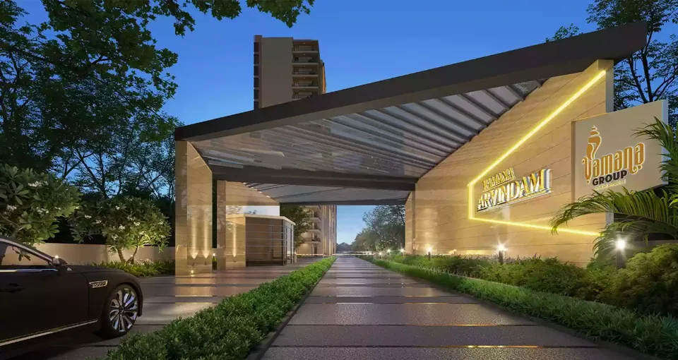 Entrance plaza of Vamana Arvindam (artist impression)