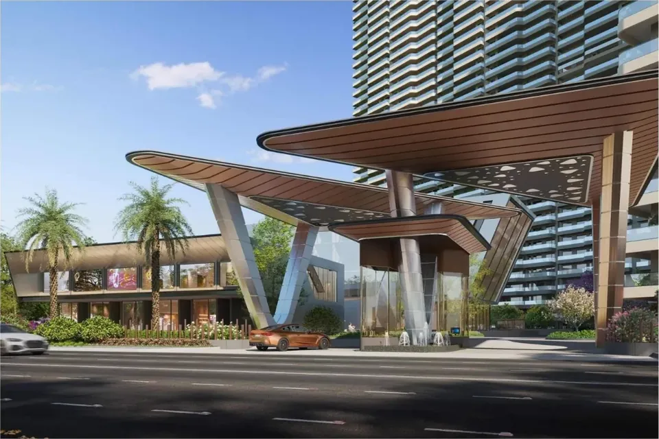 Riseonic entrance canopy and retail frontage (artist impression)