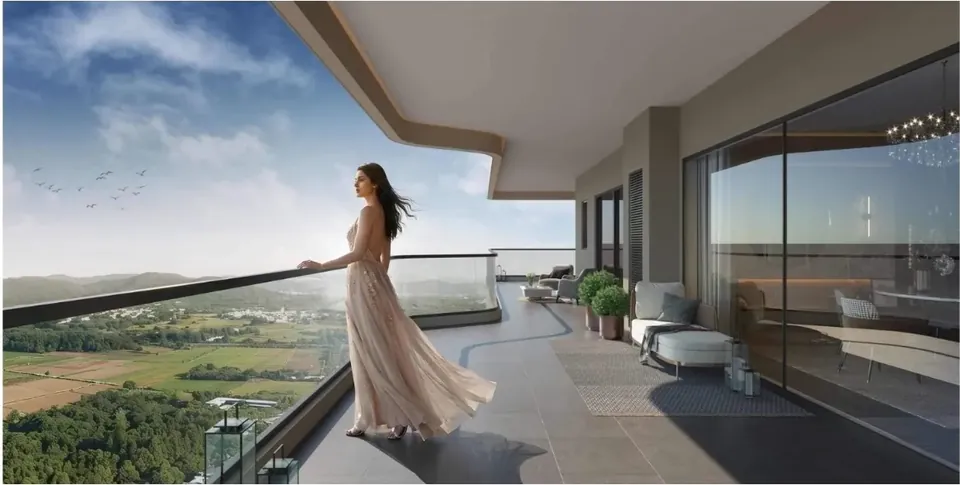 Landscaped terrace at Riseonic (artist impression)